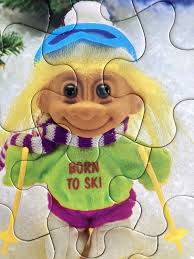 Vintage Russ Troll Doll Frame Tray Puzzle