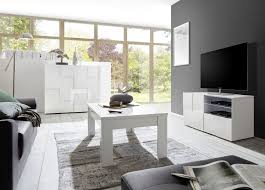 La surface de la table est légérement rugueuse et de couleur béton ciment avec son style industriel la table basse luxury vous surprendra. Salon Complet Blanc Laque Meuble Tv Table Basse Commode Haute Pour Salon