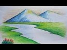 Beginners Mountain Landscape Drawing With Oil Pastel Video Dailymotion Also, using gradient colors as the first drawing work.