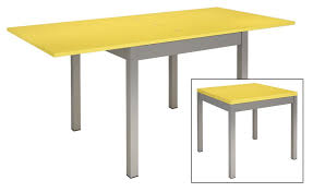 170 x 70 x 75 dimensions chaise : Table De Cuisine Avec 4 Pieds En Metal Plateau A Rallonges En Couleur Prix Pas Cher
