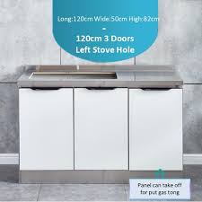 stainless steel kitchen cabinet with