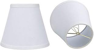Buy white lampshades & lightshades and get the best deals at the lowest prices on ebay! Double White Small Lamp Shade Clip On Bulb Set Of 2 For Candelabra Bulbs Alucset Barrel Fabric Lampshade For Table Chandelier Wall Lamp 4x7x6 Inch 2pcs Pack White Amazon Com