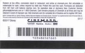 Purchase amount (including fee) deducted from card until balance is zero. Gift Card Beauty And The Beast Cinemark United States Of America Movies Col Us Cm 019