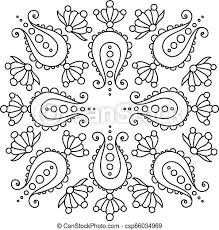 What do you think of when you imagine paisley print? Black And White Handdrawn Mandala Tattoo Design Black And White Handdrawn Mandala With Paisley Tattoo Design Canstock