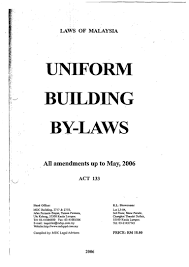 Malaysia has an established building code namely the uniform building by laws 1984, in short, ubbl 1984 which is enforced by the local authorities malaysian standards (ms) the department of standards malaysia (standards malaysia) under the ministry of science, technology and. Ubbl 1984 Pdf