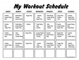 10 Minute Workout Schedule Print A Workout Calendar