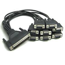 Db62 62pin Gender Male To Male 8 X Db9 Pin Rs232 Splitter Serial Port Cable Pci E Eight Serial Card Line High Quality Cable Serial Port Male To Male