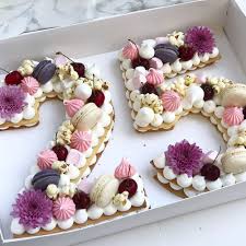 Sweetie Twenty Five Gargeran Biscuit Cake Vanilla Cream Macarons Cherry Yummy Cake 25th Birthday Cakes 24th Birthday Cake Number Birthday Cakes