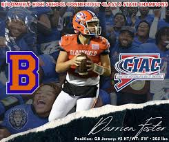 🌟🏈 Witness the evolution of a true football maestro! Introducing Darrien  Foster, the Senior Quarterback sensation from Bloomfield High School, Class  of 2024, and reigning Connecticut Class S State Champion! 🏆🔥 📊