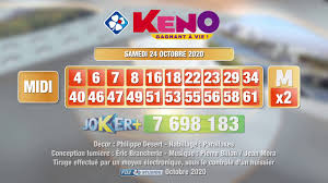 Voici les numéros de la grille qu'il fallait cocher pour empocher la cagnotte mise en jeu. Resultat Keno Gagnant A Vie Tirage Samedi 24 Octobre 2020 Fdj