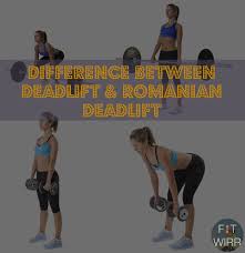 If you can't do the traditional romanian deadlift for whatever reason, you can always choose from one of a number of variations. Deadlift Vs Romanian Deadlift Comparisons Fitwirr Deadlift Workout Programs Lower Body Workout