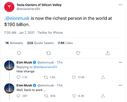 Elon musk just became the richest person in the world, with a net worth of more than $185 billion. Tesla Stock Surge Helps Power Elon Musk Past Jeff Bezos As Richest Person In The World Geekwire