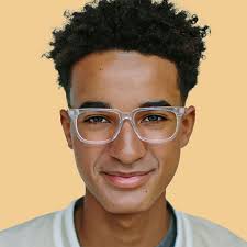 The Jonas: Clear Rectangle Glasses for Boys