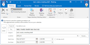 How To Create A Draft Meeting In Outlook Calendar