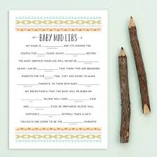 No name was chosen until five years later (1958), when stern and price were eating eggs benedict at a restaurant in new york city. Printable Mad Libs For Baby Showers By Basic Invite