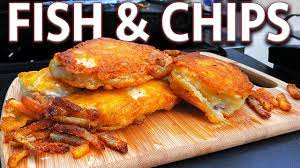 How To Make Amazing Fish And Chips On The Blackstone Griddle Easy Recipe Youtube Outdoor Cooking Recipes Grilled Fish Recipes Blackstone Griddle