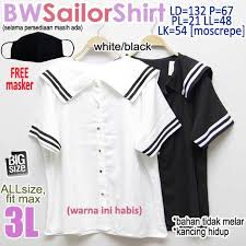 Posted by unknown at 7:30 pm. Bw Sailor Shirt 3l Baju Atasan Wanita Lucu Unik Pelaut Jumbo Big Size Shopee Indonesia