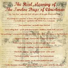 Real Meaning Of The 12 Days Of Christmas Free Christmas Printables Free Christmas A Christmas Story