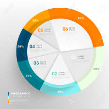 Creative Infographic Template Design With Pie Chart