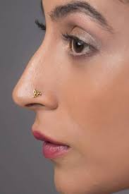 Indian Nose Stud Nose Stud Gold Unique Nose Stud Nose Screw Gold 14k Gold Nose Stud Tragus In 2021 Gold Nose Stud Nose Stud Nose Piercing