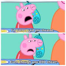 Maybe you would like to learn more about one of these? 17 Times Peppa Pig Was Just An Absolute Savage Peppa Pig Memes Peppa Pig Funny Peppa Pig Pictures