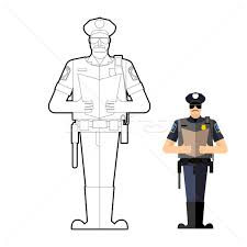 Aici găsiți desene de colorat cu masini de politie pentru copii. Carte De Colorat Ofiter De Politie MuncÄ Vector Carte Ilustratie Vectoriala C Popaukropa 7310003 Stockfresh