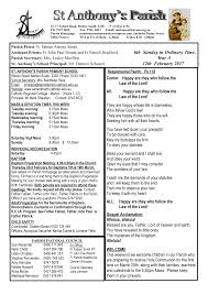 6th Sunday in Ordinary Time, Year A 12th February 2017