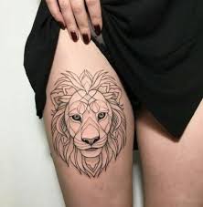 60 Trendy Tattoo Leg Geometric Henna Geometric Lion Tattoo Private Tattoos Geometric Tattoo