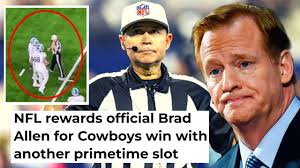 NFL REWARDS Brad Allen Officiating Crew After BLOWN CALL In Lions Game With  ANOTHER Primetime Game