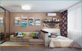 гостиная и спальня в одной комнате 20 кв м фото Dizajn Studii 27 Kv M Nebolshie Prostranstva Interery Spalni Dizajn Gostinoj