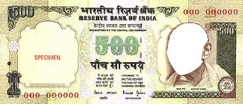 Indiase roepies kopen en dollar verkopen. Indiase Roepie 500 Money Festisite