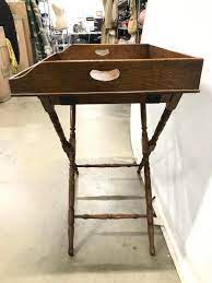 Pair of french louis xvi style brass tables. Sold Price Antique Folding Wooden Butlers Tray Table November 3 0120 10 00 Am Est