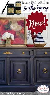 This Amazing Buffet Was Painted With The New Dixie Belle Paint Color In The Navy Best Blue Painted Furniture Chalk Paint Furniture Diy Painting Furniture Diy
