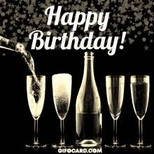 Birthday greetings champagne images happy birthday cards birthday cheers happy birthday birthday messages happy birthday wishes happy stock image: Happy Birthday Champagne Gifs Tenor