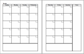 Blank Planner Pages For A Binder Planner Monthly Calendar Template Monthly Planner Template Blank Calendar Template