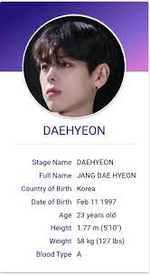 Jang Daehyeon Wei Kpop Profiles Singer Kpop Groups