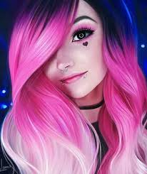 Cabelo Rosa Lindode Cabelos Fantasticos Pink Hair Hair Styles Pink Ombre Hair