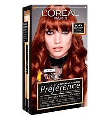 L Oreal Preference 6 45 Brooklyn Copper Auburn L Oreal Paris Cabelo Ruivo Cores De Cabelo Tinta De Cabelo