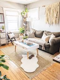 A St Louis Rental House Is A Modern But Bohemian Cozy Cottage Modern Eclectic Living Room Eclectic Living Room Small Apartment Living Room