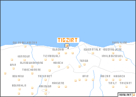 It is bounded on the north by mount belloua which rises to 850 metres (2,790 ft) above sea level. Tigzirt Algeria Map Nona Net