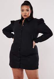 Plus Size Black Poplin Sleeve Shirt Dress Sponsored Poplin Affiliate Black Size Plus Size Outfits Dress Shirt Sleeves Clothes