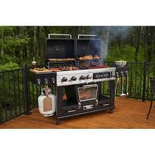 Pit Boss Memphis Ultimate 4 In 1 Gas Charcoal Combo Grill With Smoker Image 4 Of 7 Gas And Charcoal Grill Grill Smoker Charcoal Grill