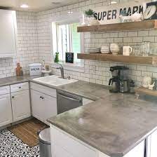 The Problem With Concrete Countertops That No One Talks About Cheap Kitchen Countertops Concrete Kitchen Kitchen Design