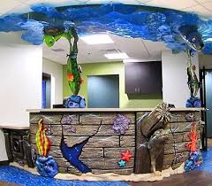 Ocean Themed Dental Office By Imagination Dental Solutions Pediatric Dental Office Decor Dental Office Decor Dental Office Design