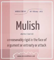 Mulish Uncommon Words Weird Words Vocabulary Words