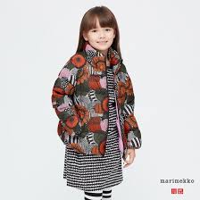 Girls Marimekko Light Warm Padded Jacket Padded Jacket Kids Outerwear Jackets