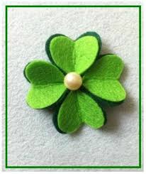 Amenez La Chance En Fabriquant Ces Jolis Trefles Et Ensuite Posez Les Sur Un Chandail Un Chapeau Une Barrette Materiels Fe Porte Bonheur Trefle Bonheur