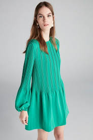 Kadin Yesil Balon Kol Pilisoley Elbise Ipekyol Trendyol Elbise Mini Elbiseler Elbise Kol Modelleri