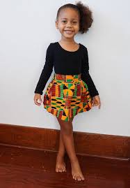 Girls Kente African Print Skirt Orange Red Green Ankara Etsy In 2020 African Print Skirt Kids Fashion Dress Black Kids Fashion
