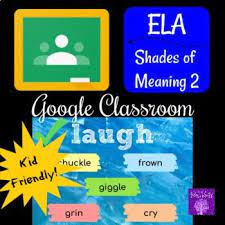 Google Classroom Shades Of Meaning 2 Synonyms Shades Of Meaning Google Classroom Classroom